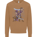 Gemini Star Sign Astrological Zodiac Mens Sweatshirt Jumper Caramel Latte