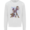 Gemini Star Sign Astrological Zodiac Mens Sweatshirt Jumper White