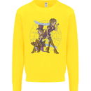 Gemini Star Sign Astrological Zodiac Mens Sweatshirt Jumper Yellow
