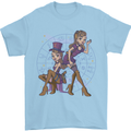 Gemini Star Sign Astrological Zodiac Mens T-Shirt 100% Cotton Light Blue