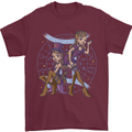 Gemini Star Sign Astrological Zodiac Mens T-Shirt 100% Cotton Maroon