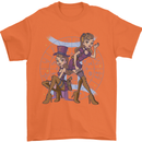 Gemini Star Sign Astrological Zodiac Mens T-Shirt 100% Cotton Orange