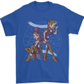 Gemini Star Sign Astrological Zodiac Mens T-Shirt 100% Cotton Royal Blue
