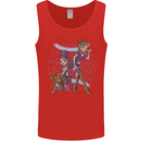 Gemini Star Sign Astrological Zodiac Mens Vest Tank Top Red