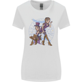 Gemini Star Sign Astrological Zodiac Womens Wider Cut T-Shirt White