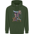 Gemini Star Sign Zodiac Astrological Childrens Kids Hoodie Forest Green