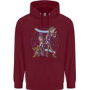 Gemini Star Sign Zodiac Astrological Childrens Kids Hoodie Maroon
