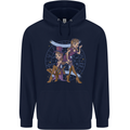 Gemini Star Sign Zodiac Astrological Childrens Kids Hoodie Navy Blue