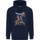 Gemini Star Sign Zodiac Astrological Childrens Kids Hoodie Navy Blue