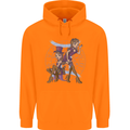 Gemini Star Sign Zodiac Astrological Childrens Kids Hoodie Orange