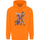 Gemini Star Sign Zodiac Astrological Childrens Kids Hoodie Orange