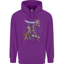 Gemini Star Sign Zodiac Astrological Childrens Kids Hoodie Purple
