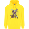 Gemini Star Sign Zodiac Astrological Childrens Kids Hoodie Yellow