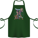 Gemini Star Sign Zodiac Astrological Cotton Apron 100% Organic Forest Green