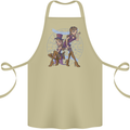 Gemini Star Sign Zodiac Astrological Cotton Apron 100% Organic Khaki