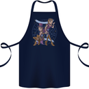 Gemini Star Sign Zodiac Astrological Cotton Apron 100% Organic Navy Blue