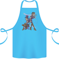 Gemini Star Sign Zodiac Astrological Cotton Apron 100% Organic Turquoise