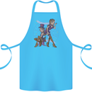 Gemini Star Sign Zodiac Astrological Cotton Apron 100% Organic Turquoise