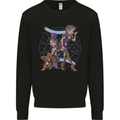 Gemini Star Sign Zodiac Astrological Kids Sweatshirt Jumper Black