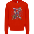 Gemini Star Sign Zodiac Astrological Kids Sweatshirt Jumper Bright Red