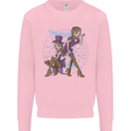 Gemini Star Sign Zodiac Astrological Kids Sweatshirt Jumper Light Pink