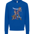 Gemini Star Sign Zodiac Astrological Kids Sweatshirt Jumper Royal Blue