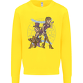 Gemini Star Sign Zodiac Astrological Kids Sweatshirt Jumper Yellow