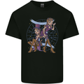 Gemini Star Sign Zodiac Astrological Kids T-Shirt Childrens Black
