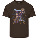 Gemini Star Sign Zodiac Astrological Mens Cotton T-Shirt Tee Top Dark Chocolate
