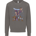 Gemini Star Sign Zodiac Astrological Mens Sweatshirt Jumper Charcoal