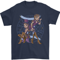 Gemini Star Sign Zodiac Astrological Mens T-Shirt 100% Cotton Navy Blue