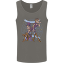 Gemini Star Sign Zodiac Astrological Mens Vest Tank Top Charcoal