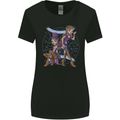 Gemini Star Sign Zodiac Astrological Womens Wider Cut T-Shirt Black
