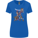Gemini Star Sign Zodiac Astrological Womens Wider Cut T-Shirt Royal Blue