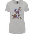 Gemini Star Sign Zodiac Astrological Womens Wider Cut T-Shirt Sports Grey