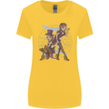 Gemini Star Sign Zodiac Astrological Womens Wider Cut T-Shirt Yellow