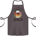 German Beer It's in My DNA Funny Germany Cotton Apron 100% Organic Dark Grey