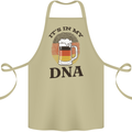 German Beer It's in My DNA Funny Germany Cotton Apron 100% Organic Khaki