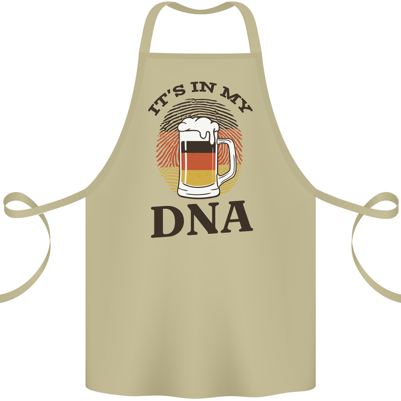German Beer It's in My DNA Funny Germany Cotton Apron 100% Organic Khaki