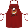 German Beer It's in My DNA Funny Germany Cotton Apron 100% Organic Maroon