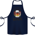 German Beer It's in My DNA Funny Germany Cotton Apron 100% Organic Navy Blue