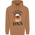 German Beer It's in My DNA Funny Germany Mens 80% Cotton Hoodie Caramel Latte