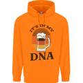 German Beer It's in My DNA Funny Germany Mens 80% Cotton Hoodie Orange