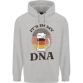 German Beer It's in My DNA Funny Germany Mens 80% Cotton Hoodie Sports Grey