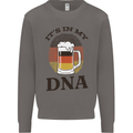 German Beer It's in My DNA Funny Germany Mens Sweatshirt Jumper Charcoal