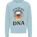German Beer It's in My DNA Funny Germany Mens Sweatshirt Jumper Light Blue