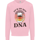 German Beer It's in My DNA Funny Germany Mens Sweatshirt Jumper Light Pink