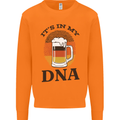 German Beer It's in My DNA Funny Germany Mens Sweatshirt Jumper Orange
