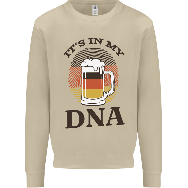 German Beer It's in My DNA Funny Germany Mens Sweatshirt Jumper Sand