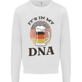 German Beer It's in My DNA Funny Germany Mens Sweatshirt Jumper White